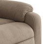 Electric reclining armchair in gray taupe microfiber fabric by , Armchairs - Ref: Foro24-3204915, Price: 271,97 €, Discount: %