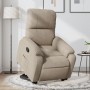 Reclining and elevating armchair in gray taupe microfiber fabric by , Armchairs - Ref: Foro24-3204929, Price: 290,52 €, Disco...