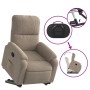 Sillón reclinable elevable tela de microfibra gris taupe de , Sillones - Ref: Foro24-3204929, Precio: 289,76 €, Descuento: %