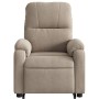 Sillón reclinable elevable tela de microfibra gris taupe de , Sillones - Ref: Foro24-3204929, Precio: 289,76 €, Descuento: %