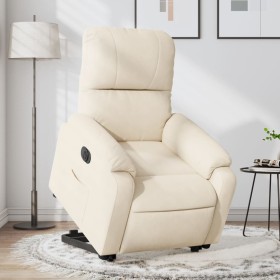 Sillón eléctrico reclinable elevable tela microfibra beige de , Sillones - Ref: Foro24-3204948, Precio: 304,25 €, Descuento: %