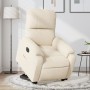 Sillón eléctrico reclinable elevable tela microfibra beige de , Sillones - Ref: Foro24-3204948, Precio: 361,99 €, Descuento: %