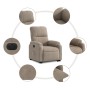 Electric reclining and lift armchair in gray taupe microfiber fabric. by , Armchairs - Ref: Foro24-3204943, Price: 327,99 €, ...