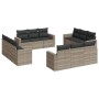 Set de sofás de jardín 12 pzas y cojines ratán sintético gris de , Sofás modulares de exterior - Ref: Foro24-3251109, Precio:...