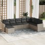 Garden sofa set 8 pieces and gray synthetic rattan cushions by , Modular outdoor sofas - Ref: Foro24-3251699, Price: 590,40 €...