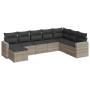 Garden sofa set 8 pieces and gray synthetic rattan cushions by , Modular outdoor sofas - Ref: Foro24-3251699, Price: 590,40 €...