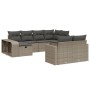 Set of 10-piece garden sofas with light gray synthetic rattan cushions by , Garden sets - Ref: Foro24-3266242, Price: 638,46 ...