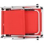 Tumbonas plegables con techo 2 uds aluminio y textilene rojo de vidaXL, Tumbonas - Ref: Foro24-312459, Precio: 230,99 €, Desc...