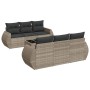 Gartensofa-Set, 7-teilig, mit Kissen, aus hellem grauem PE-Rattan. von , Gartensets - Ref: Foro24-3253449, Preis: 570,47 €, R...