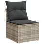 Set muebles jardín 9 pzas y cojines ratán sintético gris claro de , Conjuntos de jardín - Ref: Foro24-3221161, Precio: 660,22...