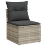 Gartensofa-Set, 10-teilig, mit Kissen, aus hellem grauen Kunststoff-Rattan. von , Gartensets - Ref: Foro24-3219442, Preis: 70...