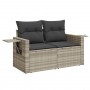 Garden furniture set 9 pieces and light gray synthetic rattan cushions by , Garden sets - Ref: Foro24-3220621, Price: 656,23 ...