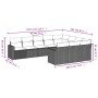 Gartensofa-Set, 10-teilig, mit Kissen, aus hellem grauen Kunststoff-Rattan. von , Gartensets - Ref: Foro24-3219482, Preis: 70...