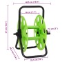 Hose reel for standing steel green 45 m 1/2" by , Garden hose holder - Ref: Foro24-4006168, Price: 25,20 €, Discount: %