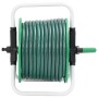 Carrete de manguera de pie con set racores PVC verde 0,5" 20 m de , Soporte de manguera de jardín - Ref: Foro24-3281510, Prec...