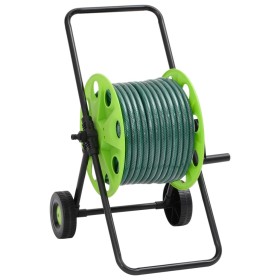 Carrete de manguera con set de racores PVC verde 0,75" 20 m de , Soporte de manguera de jardín - Ref: Foro24-3281525, Precio:...