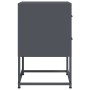 Bedside table in anthracite gray steel, 36x39x60.5 cm by , Nightstands - Ref: Foro24-846462, Price: 69,64 €, Discount: %