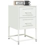 Bedside tables 2 units white steel 36x39x60.5 cm by , Nightstands - Ref: Foro24-846469, Price: 122,99 €, Discount: %