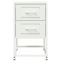 Bedside tables 2 units white steel 36x39x60.5 cm by , Nightstands - Ref: Foro24-846469, Price: 122,99 €, Discount: %