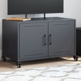 TV stand made of cold-rolled anthracite steel, measuring 68x39x43.5 cm. by , TV Furniture - Ref: Foro24-846640, Price: 72,99 ...