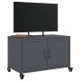 TV stand made of cold-rolled anthracite steel, measuring 68x39x43.5 cm. by , TV Furniture - Ref: Foro24-846640, Price: 73,16 ...