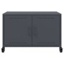 TV stand made of cold-rolled anthracite steel, measuring 68x39x43.5 cm. by , TV Furniture - Ref: Foro24-846640, Price: 73,16 ...