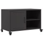 TV stand made of black cold-rolled steel, measuring 68x39x43.5 cm. by , TV Furniture - Ref: Foro24-846668, Price: 69,38 €, Di...