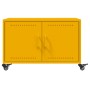 Mesa de centro acero laminado en frío amarillo 68x50x43,5 cm de , Mesas de centro - Ref: Foro24-846689, Precio: 88,66 €, Desc...