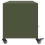 TV stand made of cold-rolled steel in olive green, measuring 100.5x39x43.5 cm. by , TV Furniture - Ref: Foro24-846696, Price:...