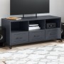 TV stand made of cold-rolled anthracite steel, 100.5x39x43.5 cm by , TV Furniture - Ref: Foro24-846694, Price: 113,99 €, Disc...