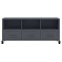 TV stand made of cold-rolled anthracite steel, 100.5x39x43.5 cm by , TV Furniture - Ref: Foro24-846694, Price: 113,99 €, Disc...