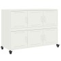 Kaltgewalzter weißer Stahlschrank 100,5x39x72 cm von , Sideboards - Ref: Foro24-846745, Preis: 133,99 €, Rabatt: %