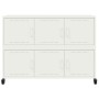 Kaltgewalzter weißer Stahlschrank 100,5x39x72 cm von , Sideboards - Ref: Foro24-846745, Preis: 133,99 €, Rabatt: %