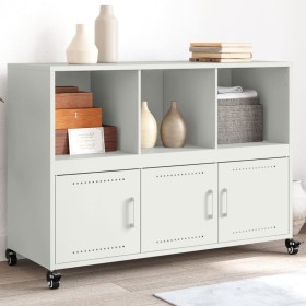 Cold-rolled white steel sideboard 100.5x39x72 cm by , Sideboards - Ref: Foro24-846739, Price: 119,99 €, Discount: %