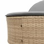 Double sun lounger with beige synthetic rattan cushions by , Loungers - Ref: Foro24-368649, Price: 274,99 €, Discount: %