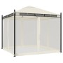 Gazebo with cream steel mesh walls 2.93x2.93 m by , Tents and gazebos - Ref: Foro24-368434, Price: 332,13 €, Discount: %