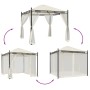 Gazebo with cream steel mesh walls 2.93x2.93 m by , Tents and gazebos - Ref: Foro24-368434, Price: 332,13 €, Discount: %