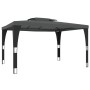 Gazebo with double roof in anthracite gray steel 3.98x2.98 m by , Tents and gazebos - Ref: Foro24-368443, Price: 325,09 €, Di...