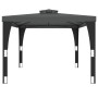 Gazebo with double roof in anthracite gray steel 3.98x2.98 m by , Tents and gazebos - Ref: Foro24-368443, Price: 325,09 €, Di...