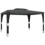 Gazebo with double roof in anthracite gray steel 3.98x2.98 m by , Tents and gazebos - Ref: Foro24-368443, Price: 325,09 €, Di...