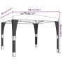 Gazebo with double anthracite gray fabric roof 2.98x2.98 m by , Tents and gazebos - Ref: Foro24-368441, Price: 308,99 €, Disc...