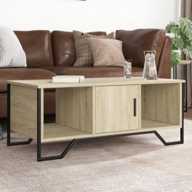 Mesa de centro madera de ingeniería roble Sonoma 100x51x40 cm de , Mesas de centro - Ref: Foro24-848490, Precio: 86,54 €, Des...