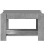 Mesa de centro y LED madera ingeniería gris hormigón 73x53x45cm de , Mesas de centro - Ref: Foro24-847549, Precio: 132,48 €, ...