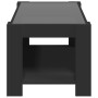 Mesa de centro con LED madera de ingeniería negro 93x53x45 cm de , Mesas de centro - Ref: Foro24-847554, Precio: 155,05 €, De...