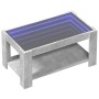 Mesa de centro y LED madera ingeniería gris hormigón 93x53x45cm de , Mesas de centro - Ref: Foro24-847556, Precio: 149,79 €, ...