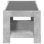 Center table and LED engineered wood in gray concrete 93x53x45cm by , Coffee table - Ref: Foro24-847556, Price: 149,79 €, Dis...