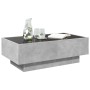 Center table and LED engineered wood in gray concrete 90x50x30cm by , Coffee table - Ref: Foro24-847521, Price: 152,12 €, Dis...