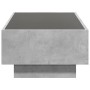 Center table and LED engineered wood in gray concrete 90x50x30cm by , Coffee table - Ref: Foro24-847521, Price: 152,12 €, Dis...