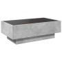 Mesa de centro y LED madera ingeniería gris hormigón 90x50x30cm de , Mesas de centro - Ref: Foro24-847521, Precio: 152,12 €, ...