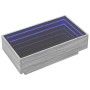 Mesa de centro y LED madera ingeniería gris Sonoma 90x50x30 cm de , Mesas de centro - Ref: Foro24-847523, Precio: 157,32 €, D...